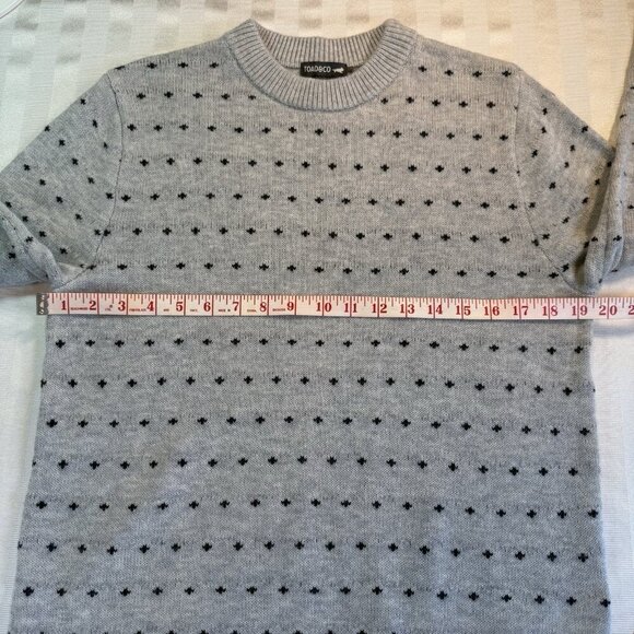 Toad&Co Cazadero Crew Sweater Heather Grey Birdseye Pattern Men's Sz S - Picture 6 of 12